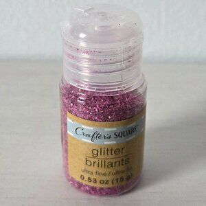 NEW Crafter's Square - Glitter - Ultra Fine - Pink - 15 Grams